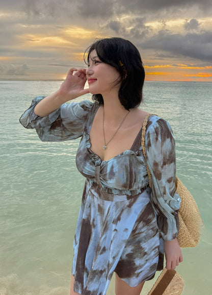 🩱 프렌치 시스루 원피스수영복 [~5XL]