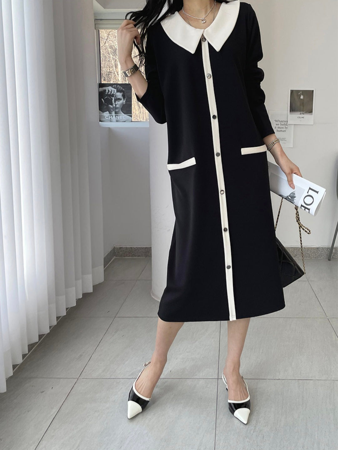 ⏩️ 카라 원피스 [L-2XL]