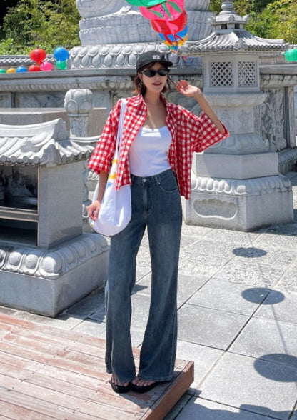 ☀️포켓 체크 셔츠