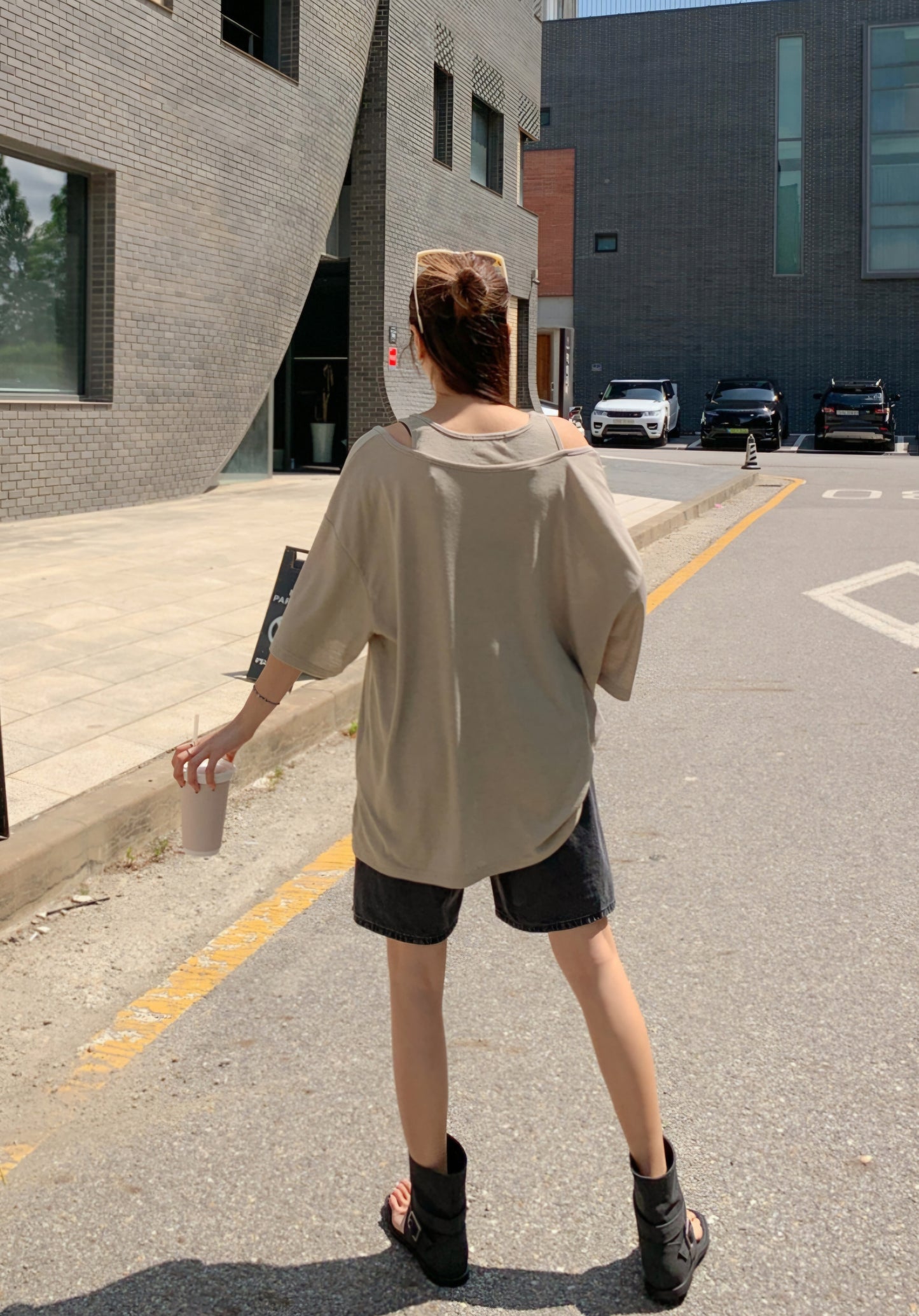 ☀️린넨 나시 레이어드 롱티셔츠
