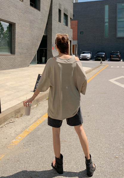 ☀️린넨 나시 레이어드 롱티셔츠