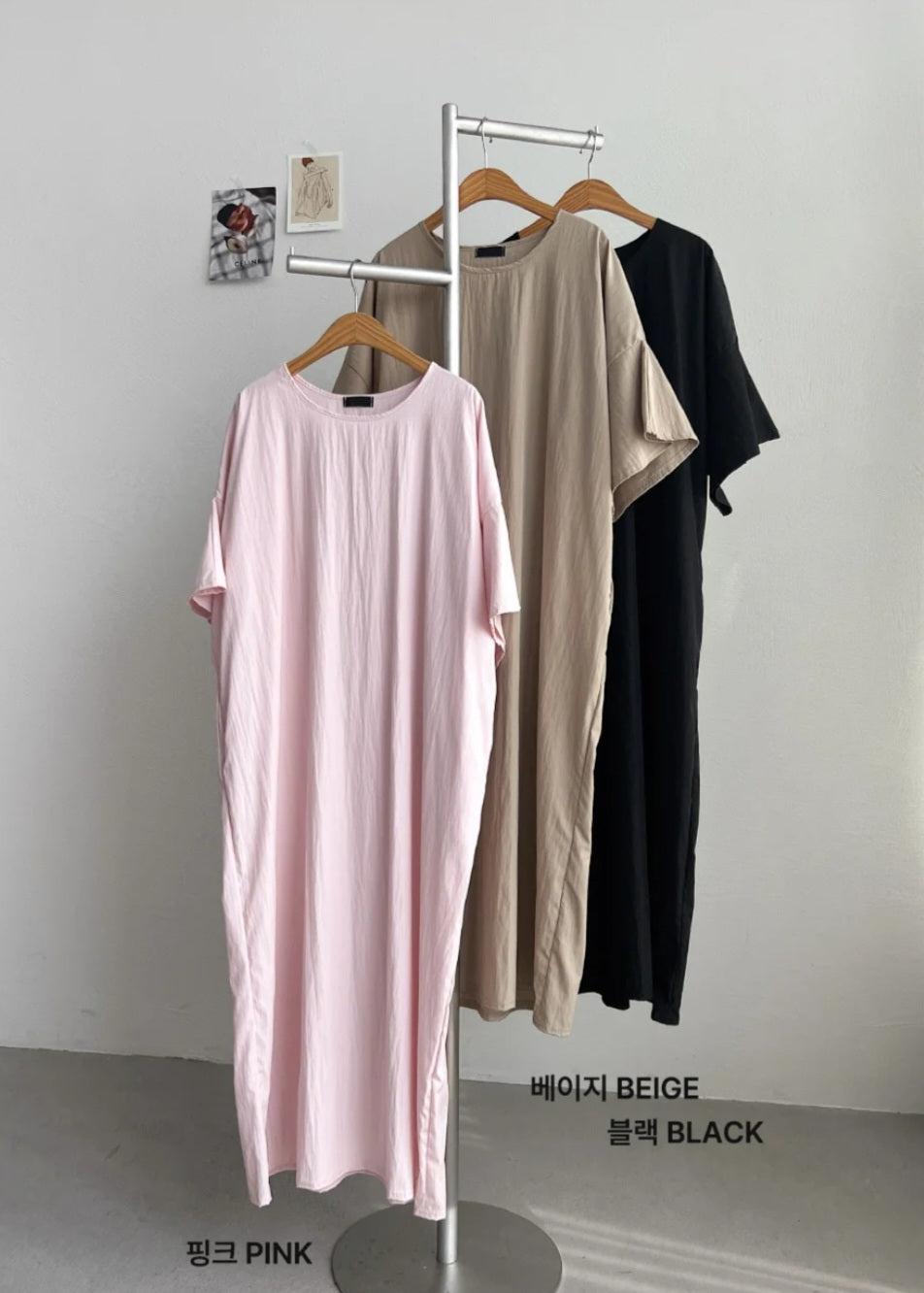 썸머 바스락 라운드 원피스