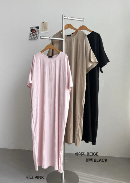 썸머 바스락 라운드 원피스