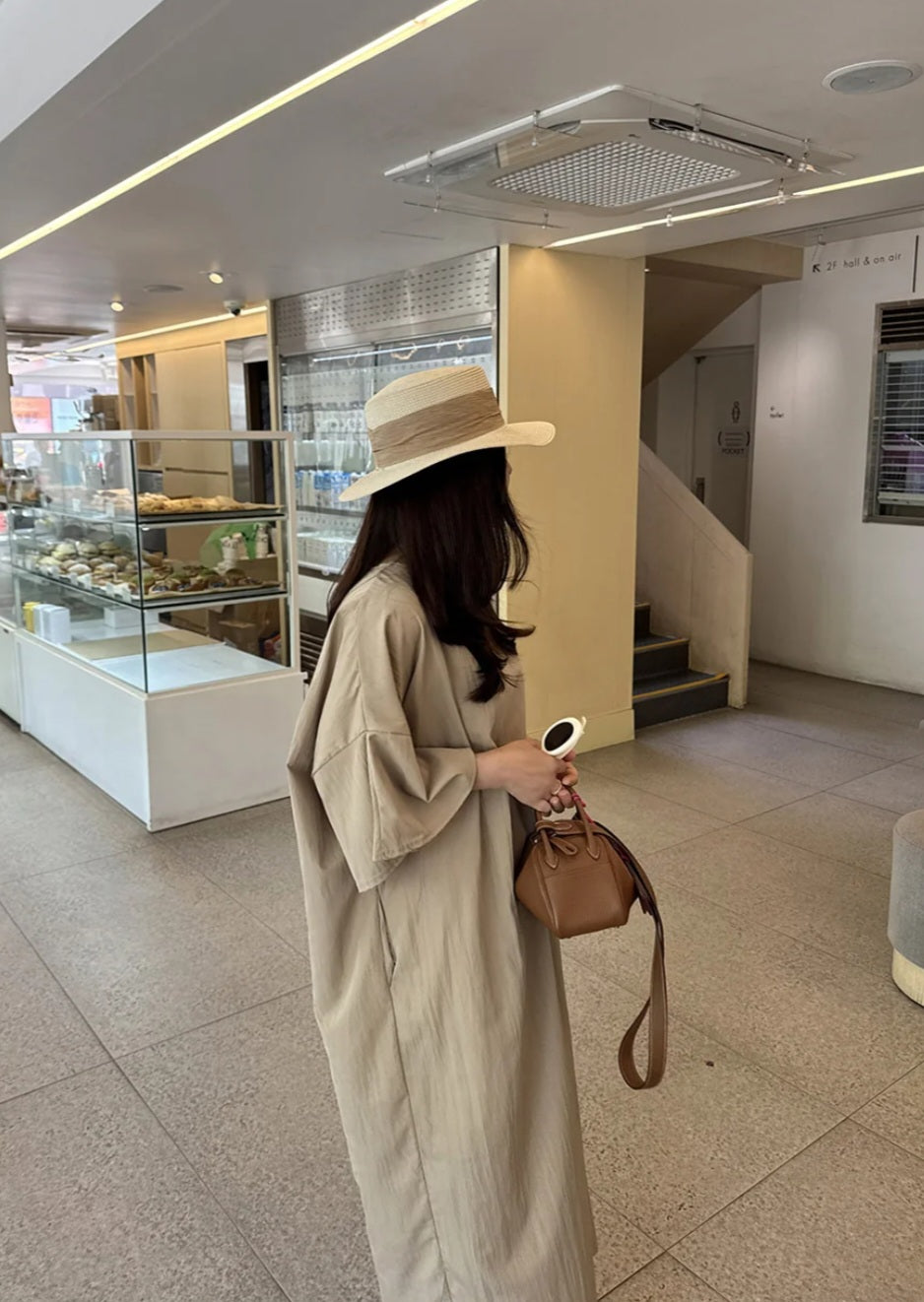 썸머 바스락 라운드 원피스