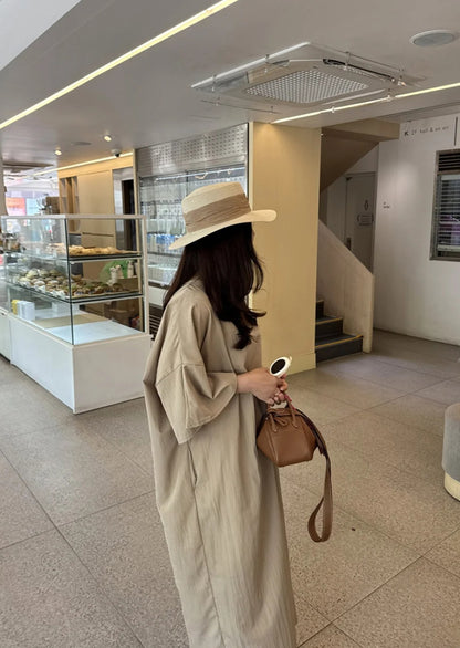 썸머 바스락 라운드 원피스