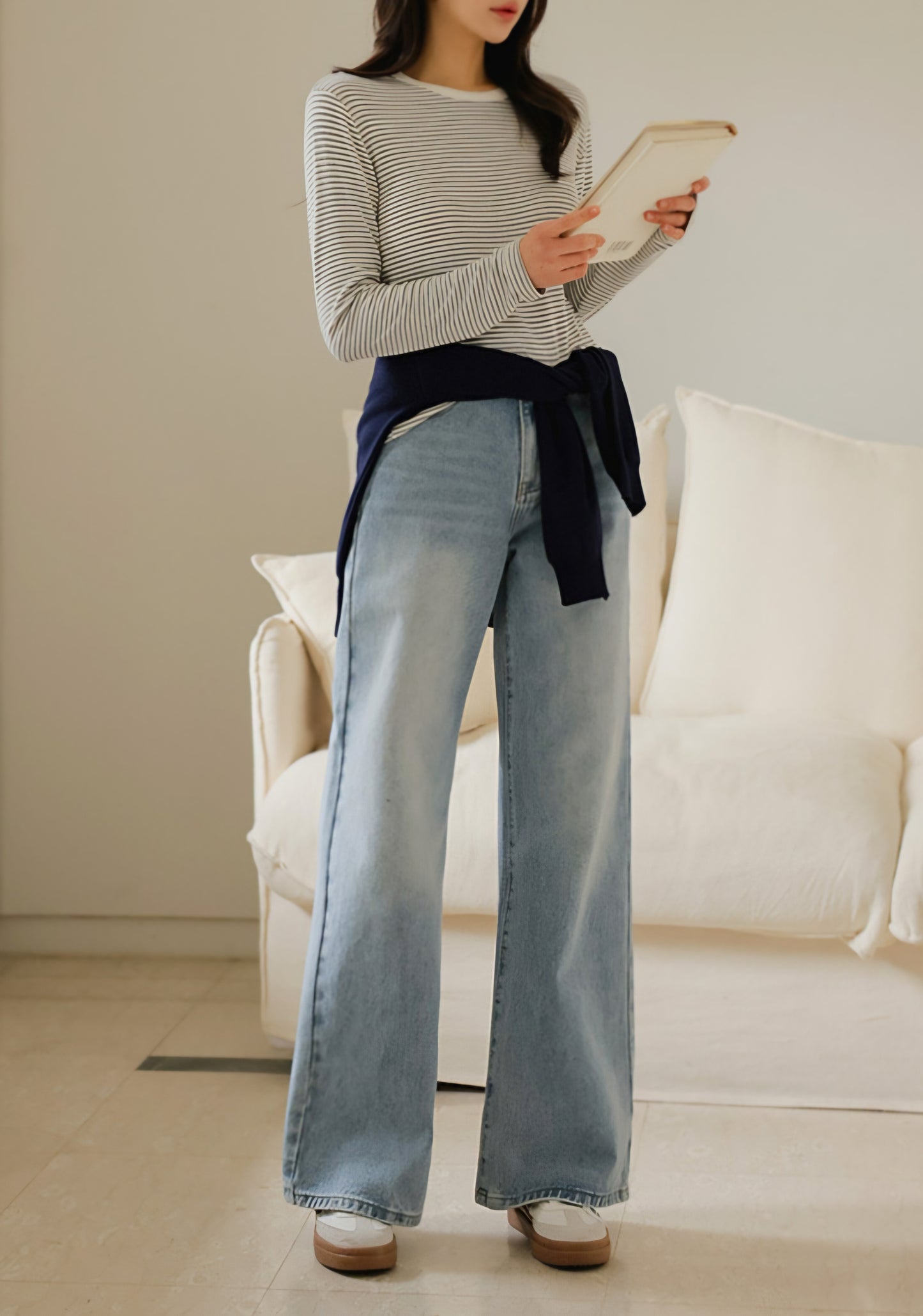 ⏩️ 체형커버 2type 보정핏 와이드부츠컷데님