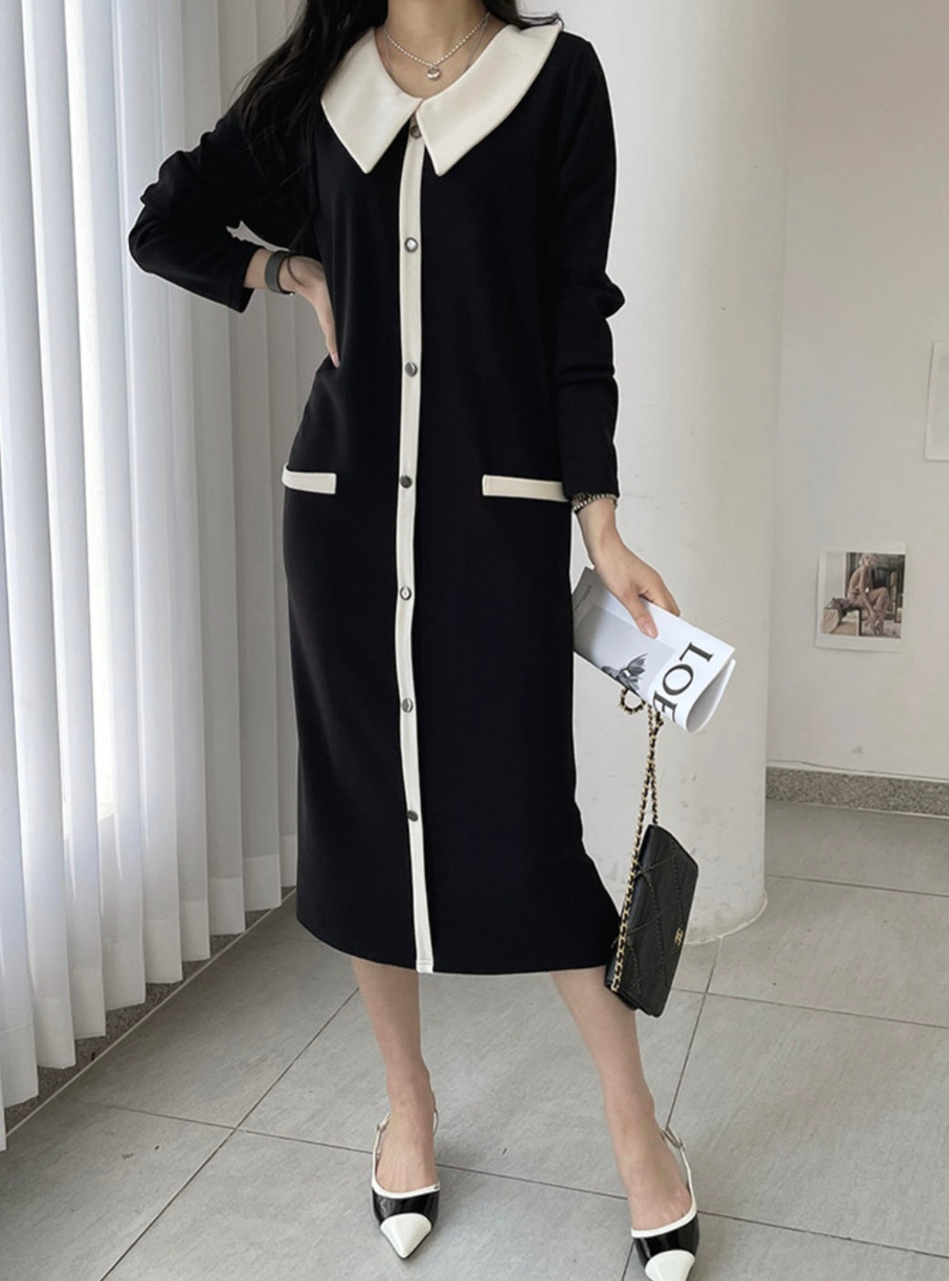 ⏩️ 카라 원피스 [L-2XL]