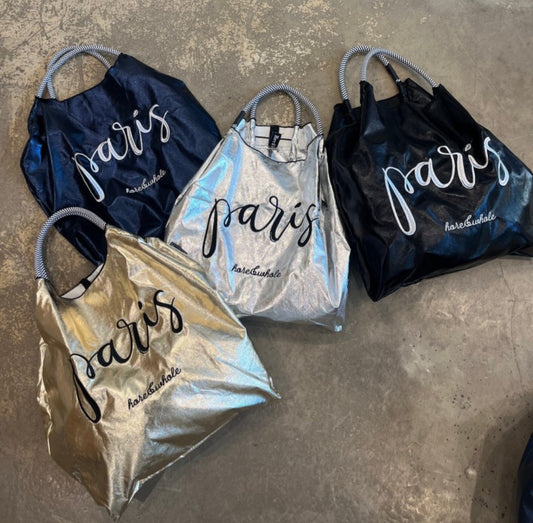 자수 메탈 에코백