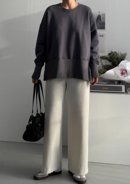 시보리 트임 맨투맨