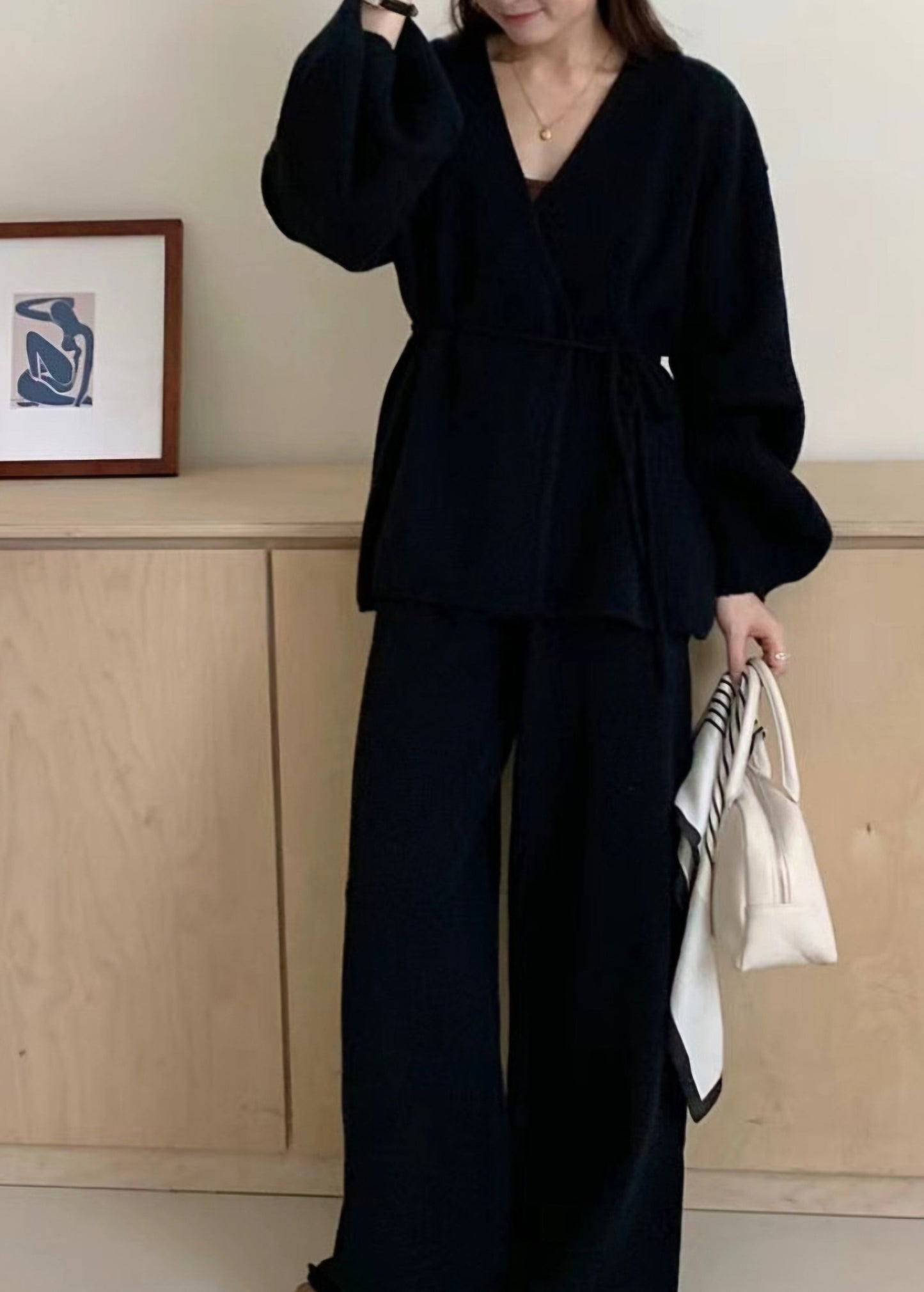 (NEW) 보들니트 벌룬가디건 팬츠 SET