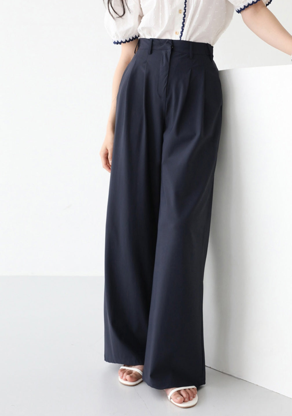 🧊 냉감 투핀턱 와이드 쿨슬랙스 [S-2XL]