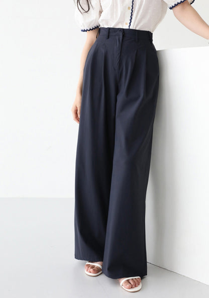 🧊 냉감 투핀턱 와이드 쿨슬랙스 [S-2XL]