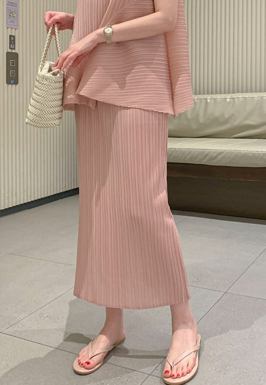 [럭스] 플리츠 일자 스커트