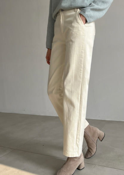 [기모] 코튼밴딩 일자핏 팬츠(XL-3XL)