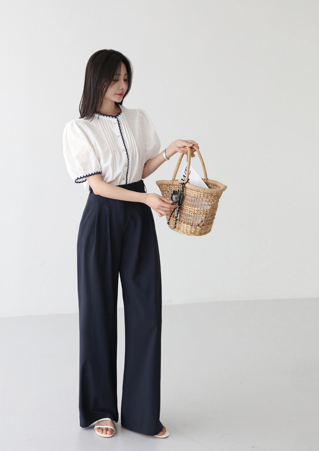 🧊 냉감 투핀턱 와이드 쿨슬랙스 [S-2XL]