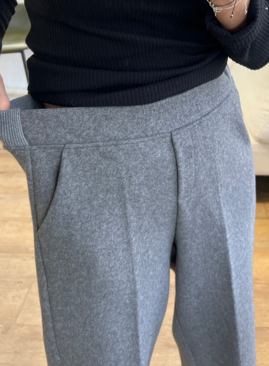 뒷밴딩 울팬츠 (8부~9부)