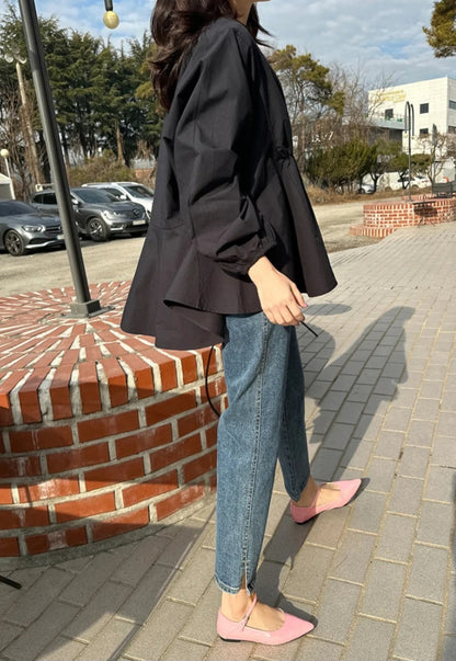 플레어 블라우스