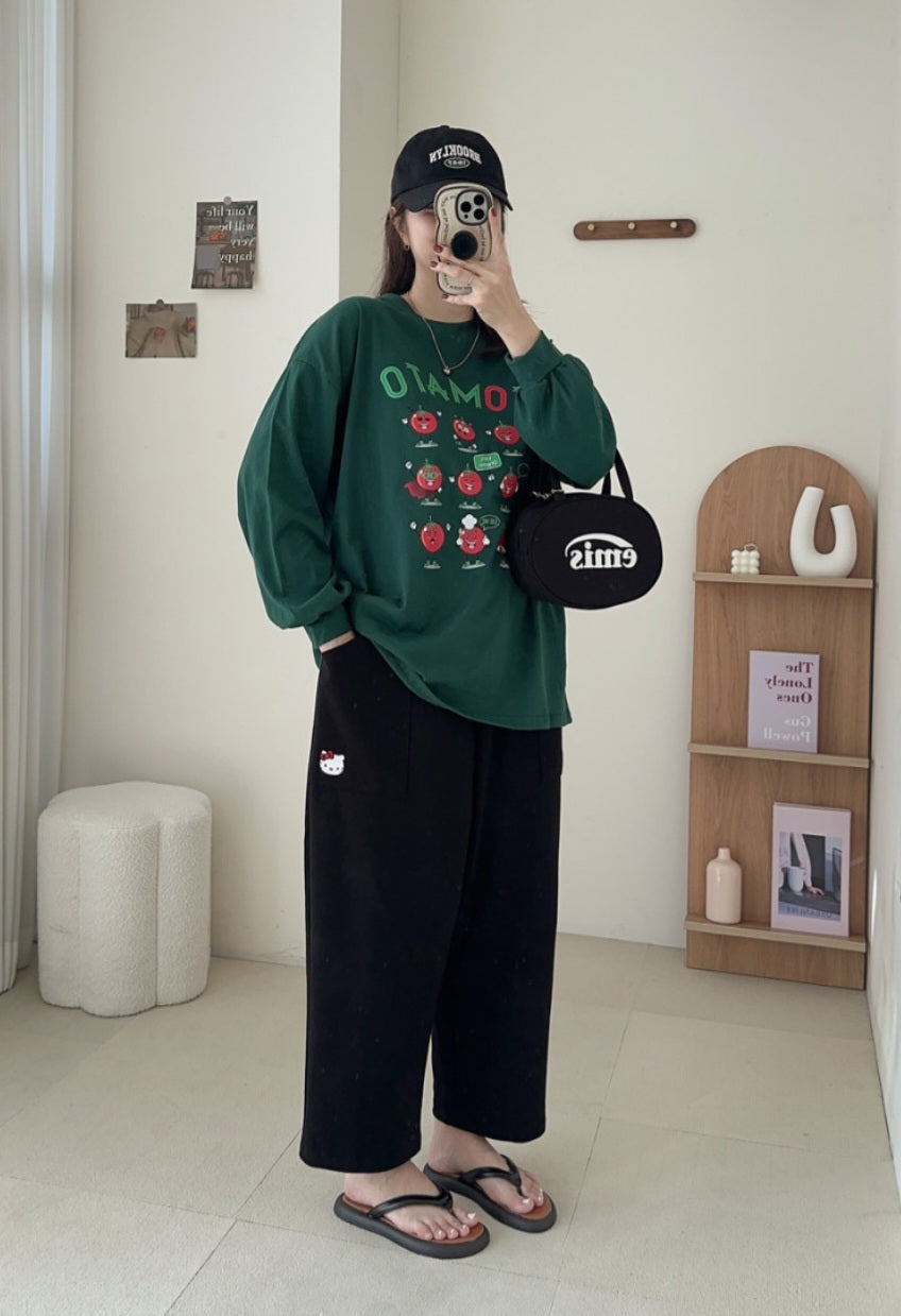 🍂 토마토 프린팅 티셔츠