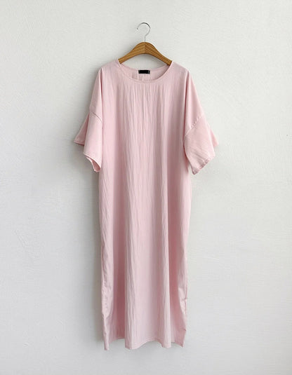 썸머 바스락 라운드 원피스