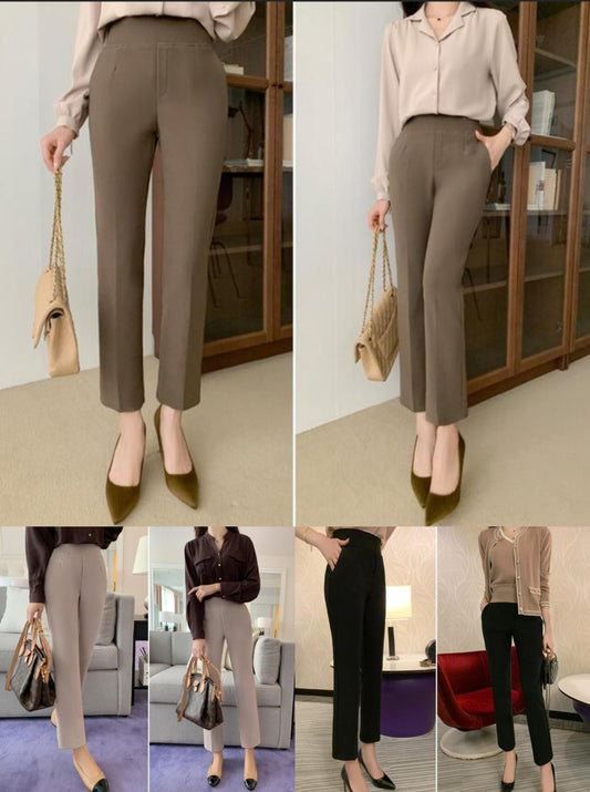 완벽핏 기모 일자 밴딩슬랙스