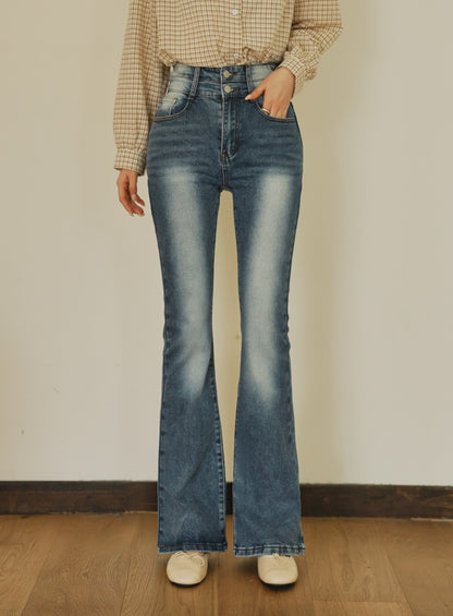 ⏩️ 골반패드 3type 더블버튼 부츠컷데님