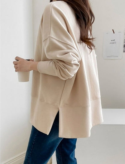 시보리 트임 맨투맨