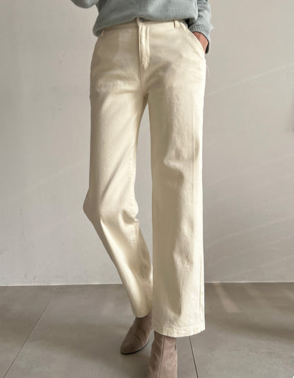 [기모] 코튼밴딩 일자핏 팬츠(XL-3XL)