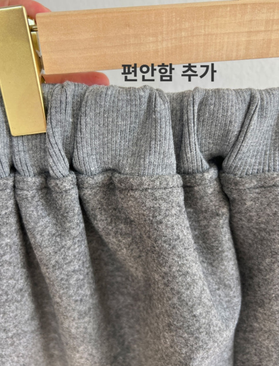 뒷밴딩 울팬츠 (8부~9부)