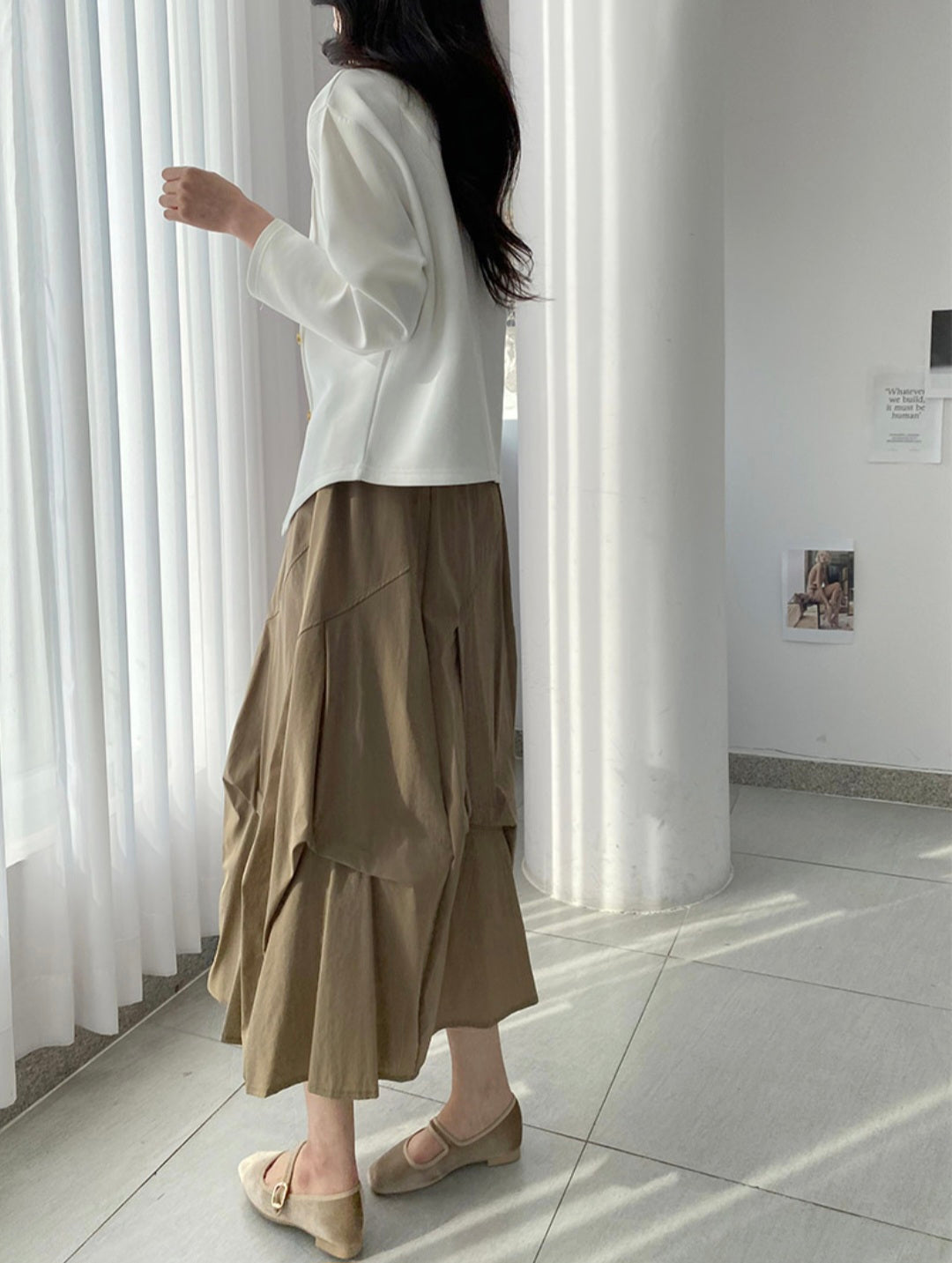 ⏩️ 사선 버튼 티셔츠