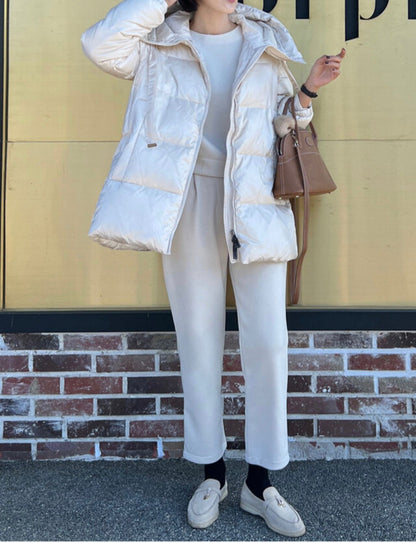 아방 패딩 duck down 100%