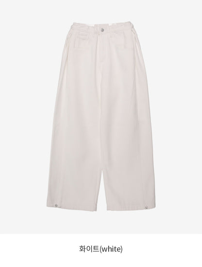 (NEW) 폴딩 코튼 와이드 청바지 S-2XL 3단기장