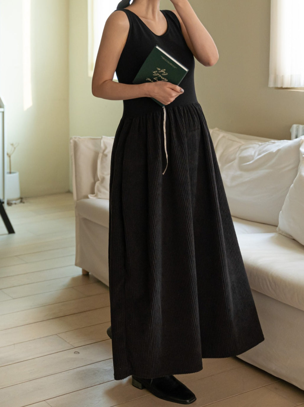 골덴 레이어드 나시원피스