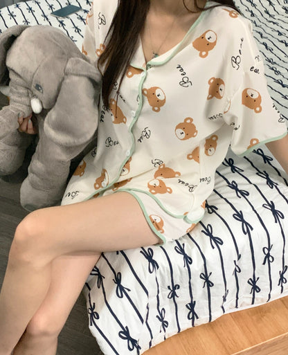⏩️ [기획상품] 꿀잠 지지미 홈웨어 잠옷 3pcs