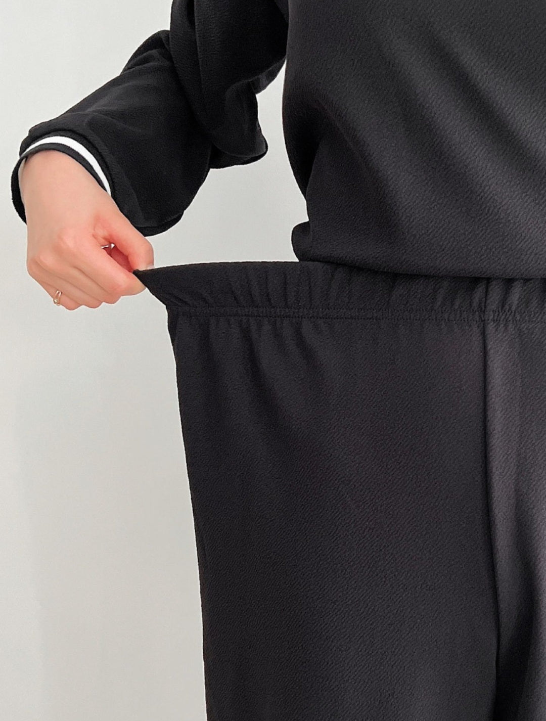 배색 와이드팬츠 Set (~2XL)