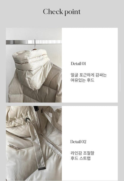 아방 패딩 duck down 100%