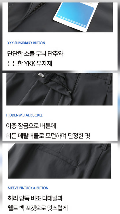 🧊 냉감 투핀턱 와이드 쿨슬랙스 [S-2XL]
